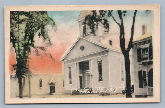 FRENCHTOWN NJ PRESBYTERIAN CHURCH ANTIQUE POSTCARD