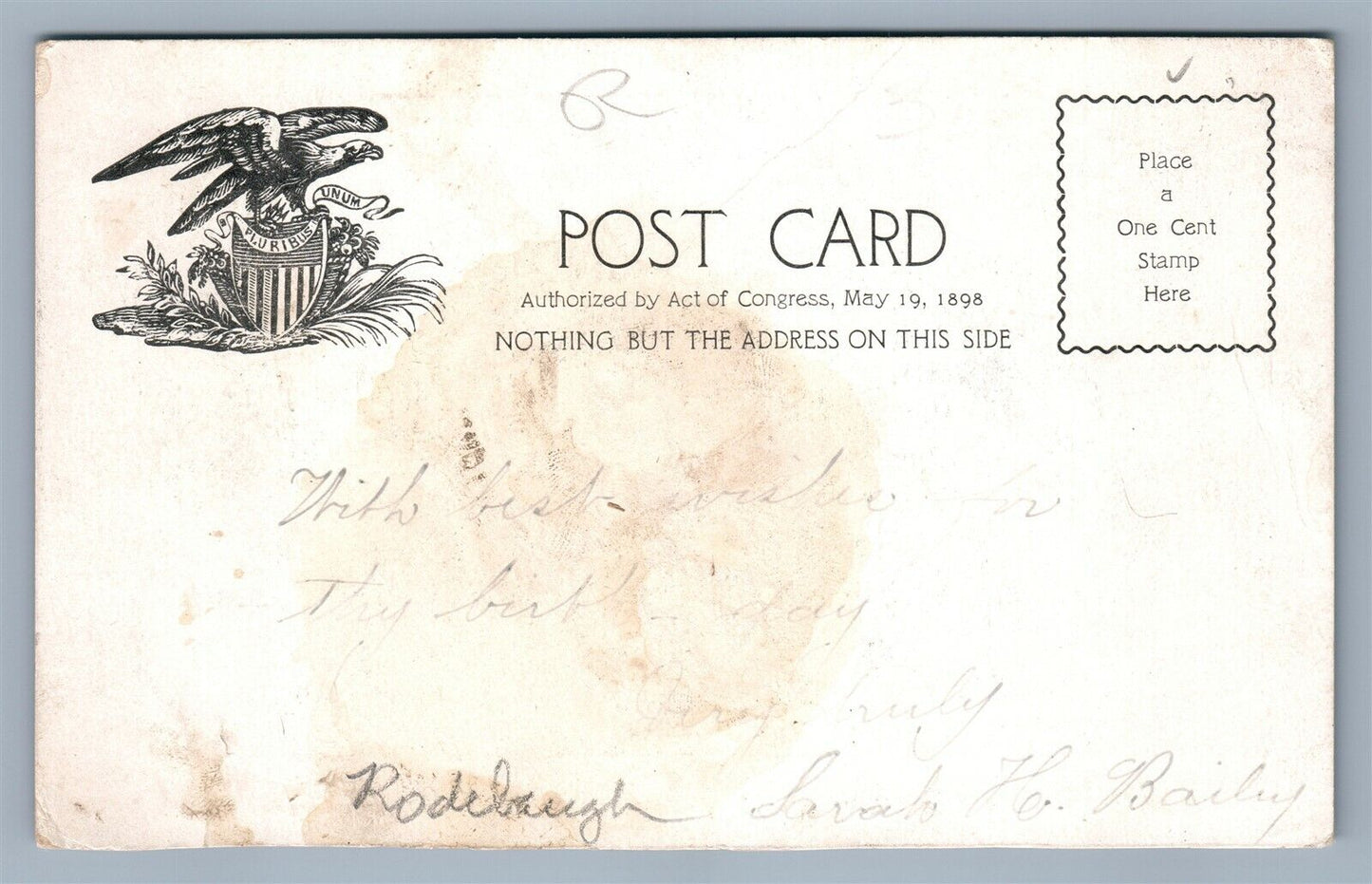 WEST CHESTER PA COURT HOUSE ANTIQUE POSTCARD