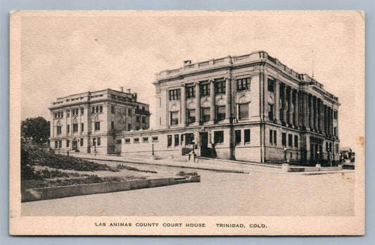 TRINIDAD CO LAS ANIMAS COUNTY COURT HOUSE ANTIQUE POSTCARD