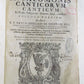 1641 VELLUM BINDING FOLIO COGITATIONES IN SALOMONIS CANTICORUM ANTIQUE