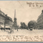 SOUTH BRIDGE MA POST OFFICE SQUARE ANTIQUE POSTCARD