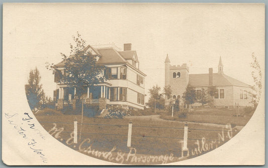 BUTLER NJ M.E. CHURCH ANTIQUE REAL PHOTO POSTCARD RPPC