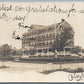 FREEPORT NY CRYSTAL LAKE HOTEL 1906 ANTIQUE REAL PHOTO POSTCARD RPPC CORK STAMP