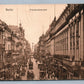 BERLIN GERMANY FIEDRICHSTRASSE 1913 ANTIQUE POSTCARD