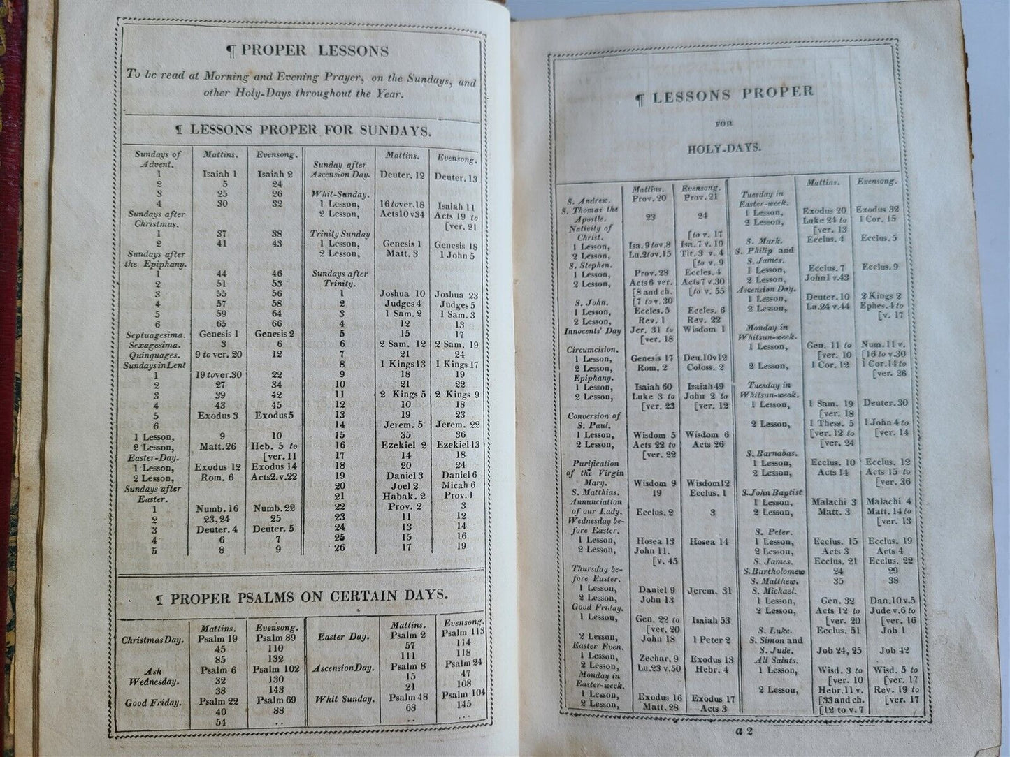 1811 BOOK OF COMMON PRAYER in ENGLISH ANTIQUE ILLUSTRATED