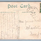 DEXTER ME LONG BRIDGE 1908 ANTIQUE POSTCARD