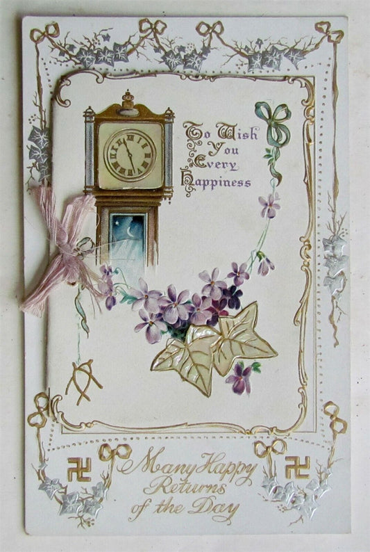 ANTIQUE UNUSUAL GREETING CARD POSTCARD