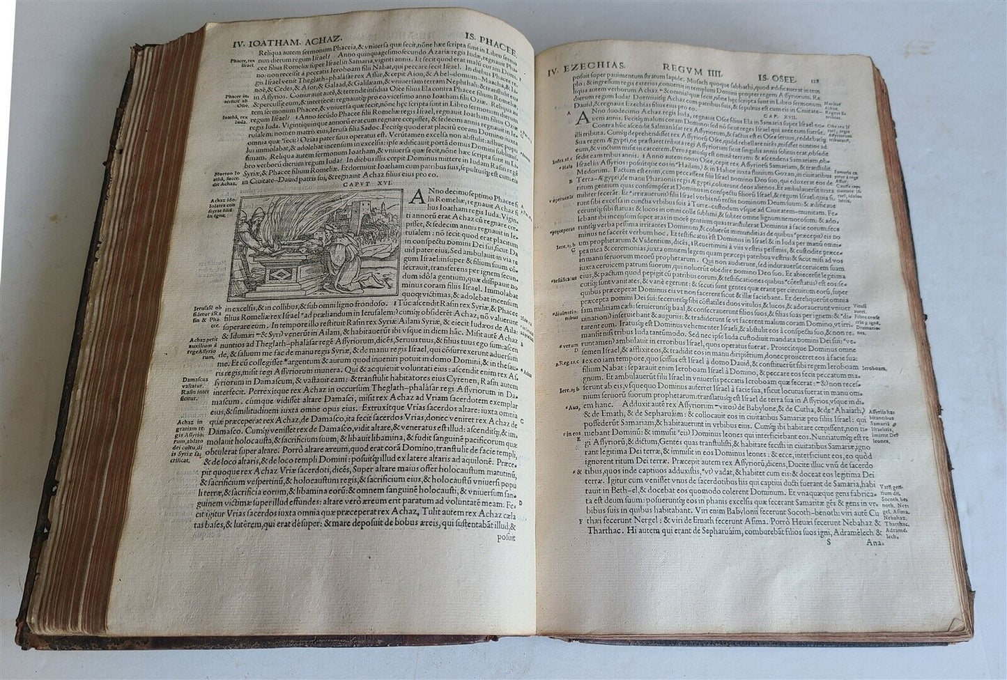 1543 BIBLE LATIN ANTIQUE FOLIO ILLUSTRATED HANS HOLBEIN ZWINGLIBIBEL APOCALYPSE