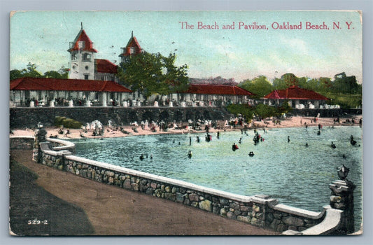 OAKLAND BEACH NY ANTIQUE POSTCARD