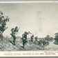 MACHINE GUN SOUVENIR OF THE ARMY MANEUVERS ANTIQUE DOUBLE SIDED POSTCARD
