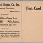PHILADELPHIA PA NATURAL HUMUS CO. INC ADVERTISING ANTIQUE POSTCARD