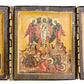 RUSSIAN ICON TRIPTYCH early 19th CENTURY antique HAND PAINTED