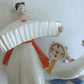 RUSSIAN 1960s PORCELAIN FIGURE DANCING COUPLE vintage