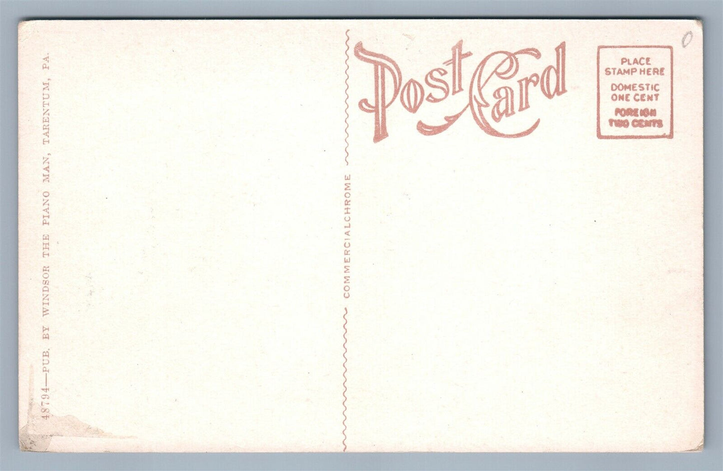 TARENTUM PA METHODIST CHURCH ANTIQUE POSTCARD