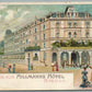 BREMEN GERMANY HILLMANS HOTEL ANTIQUE POSTCARD