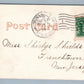 CLINTION NJ GRANDIN LIBRARY ANTIQUE POSTCARD