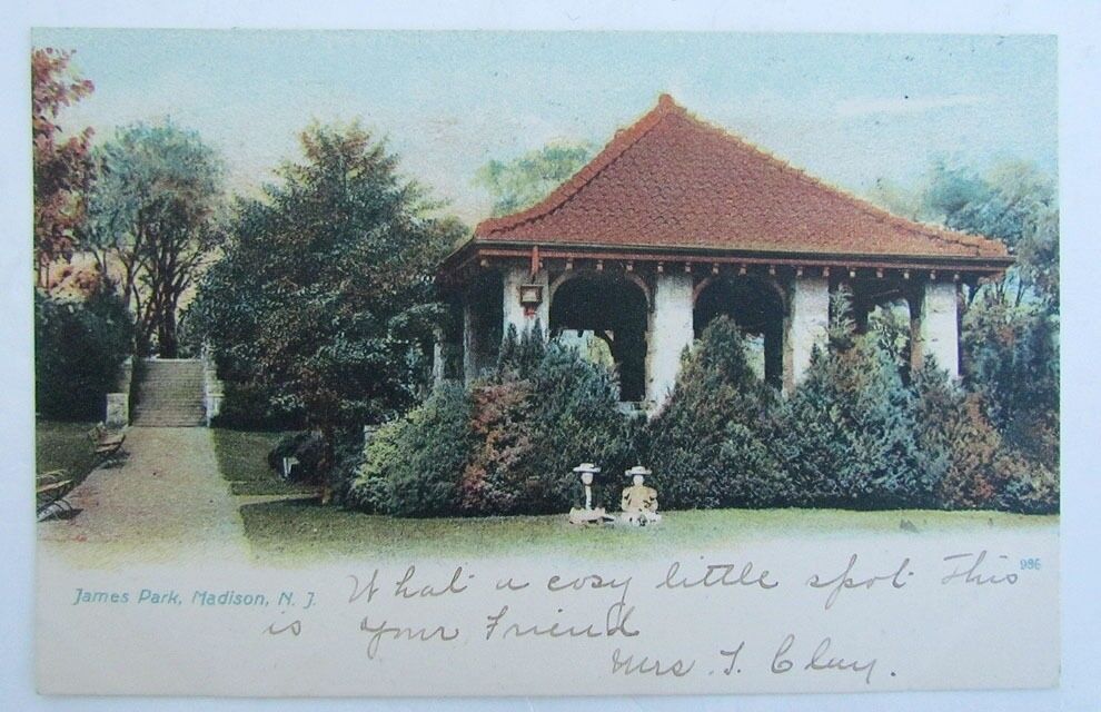 VINTAGE POSTCARD - JAMES PARK MADISON NJ