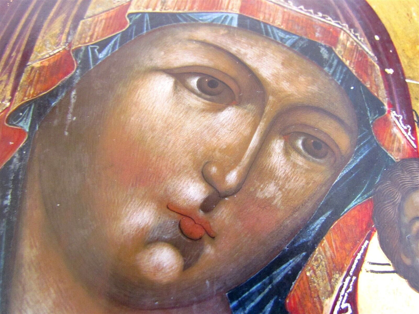 RUSSIAN ANTIQUE ICON of KAZAN VIRGIN SOTHEBY'S PROVENANCE HIGH QUALITY