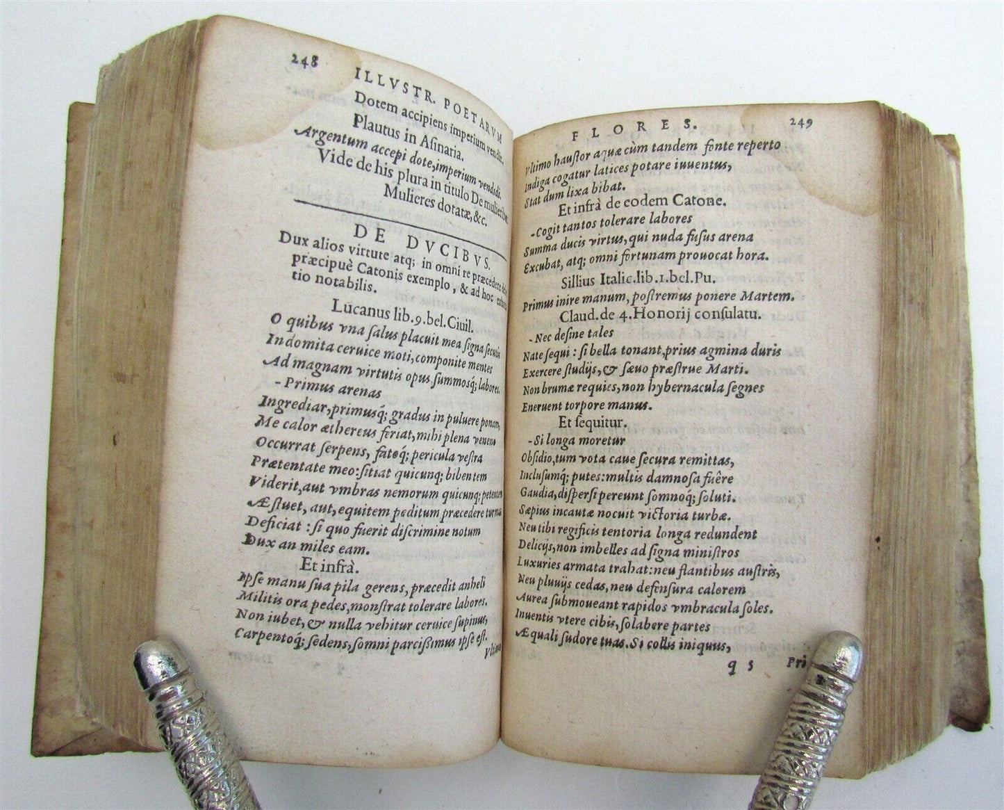 1559 ANTHOLOGY OF LATIN POETS antique ILLUSTRIUM POETARUM FLORES 16th CENTURY