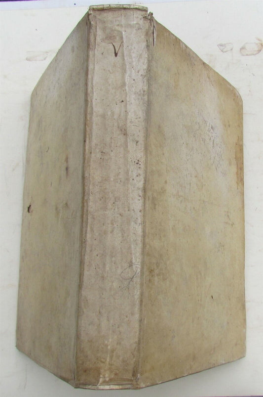 1734 VELLUM BINDING FOLIO COLLEGII SALMANTICENSIS THEOLOGIA MORALIS ANTIQUE