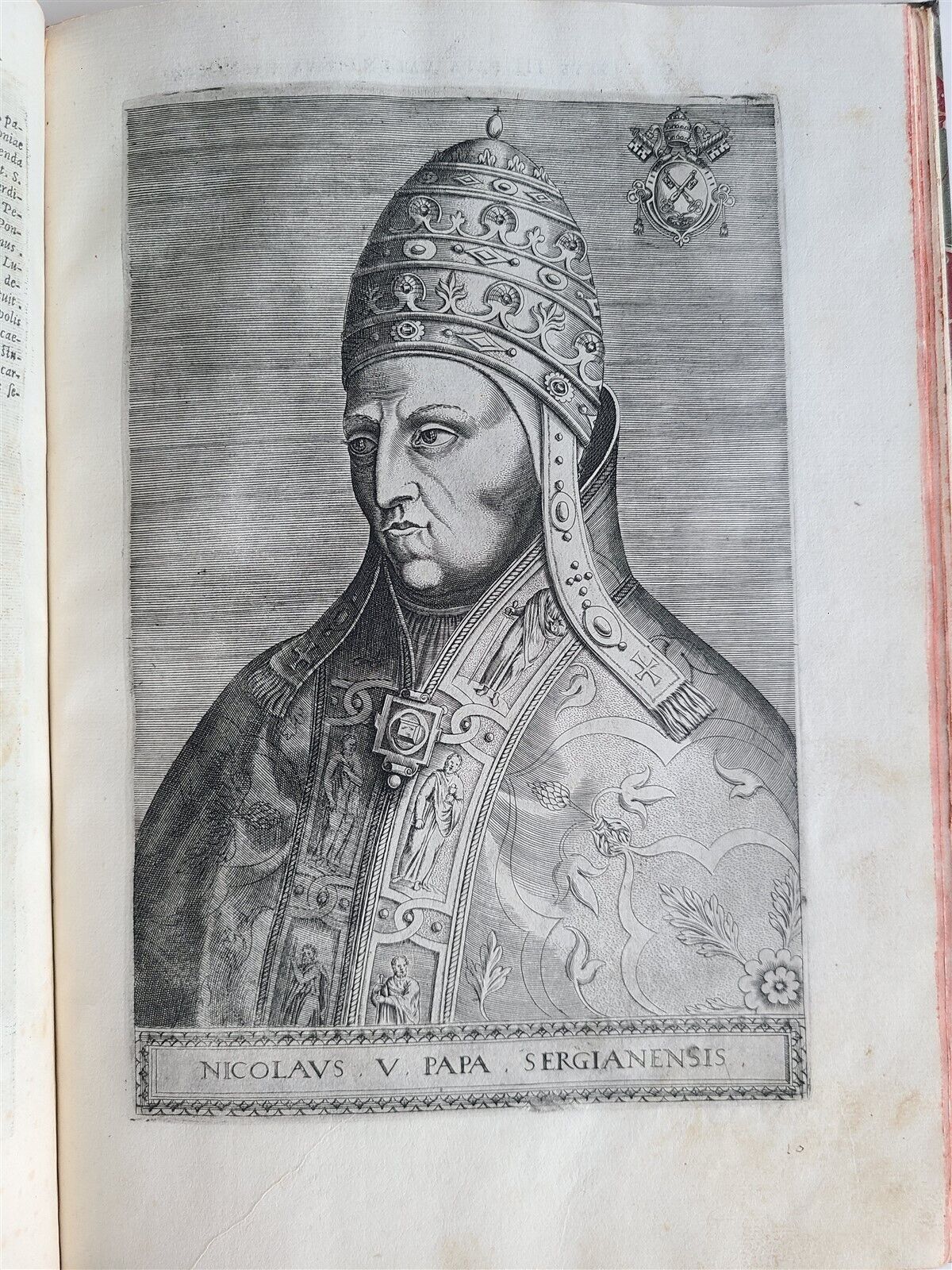 1568 ILLUSTRATED w/28 POPE PORTRAITS XXVII PONTIFICUM ELOGIA ET IMAGINES antique