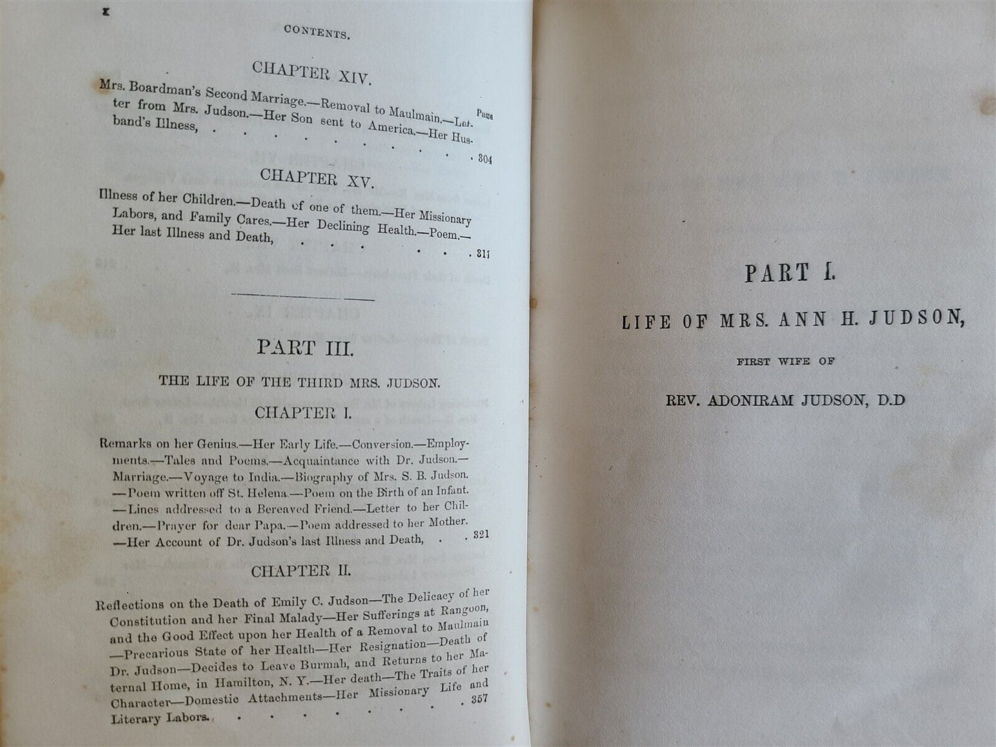 1857 THE LIVES of Mrs. ANN SARAH & EMILY .JUDSON MISSIONARIES in BURMAH antique