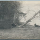 AMERICAN INDIAN SHOOTING SCENE ANTIQUE REAL PHOTO POSTCARD RPPC