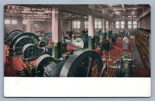 PHILADELPHIA PA CURTIS PUBLISHING CO POWER DIVISION ANTIQUE POSTCARD