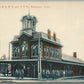 WATERBORO CT RAILROAD STATION RAILWAY TRAIN DEPOT ANTIQUE POSTCARD