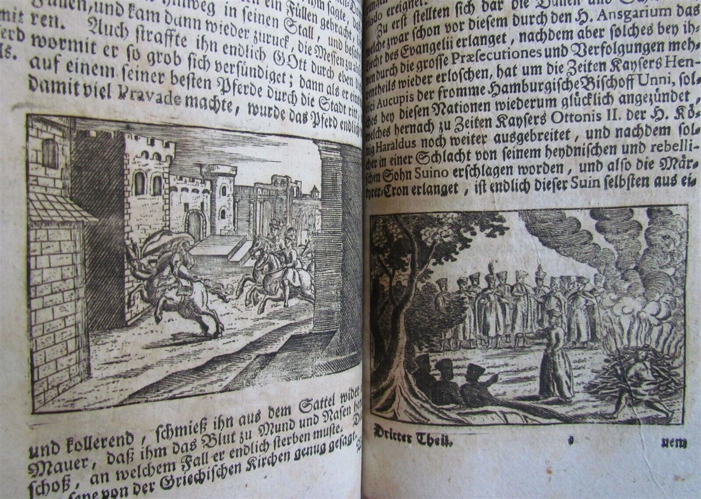 1780s ILLUSTRATED UNIVERSAL HISTORY antique in GERMAN