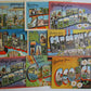 LOT of 37 VINTAGE GREETINGS POSTCARDS TX AL NC SC GA MO MS TN