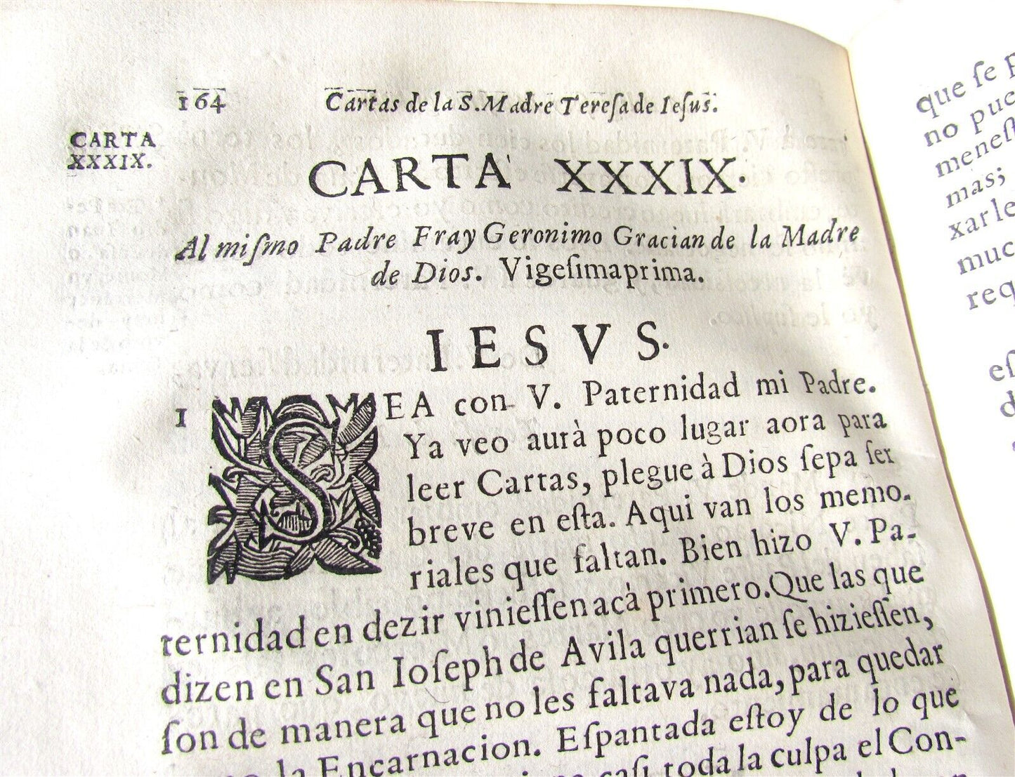 1724 2 volumes Cartas de Santa Teresa de Jesus by Teresa of Ávila antique books