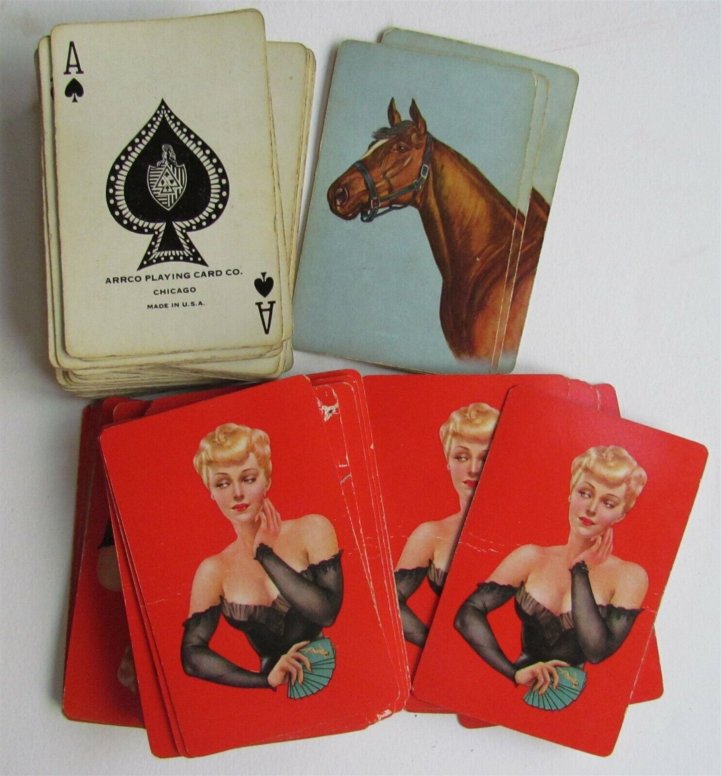 LOT of 16 VINTAGE PLAYING CARDS DECKS