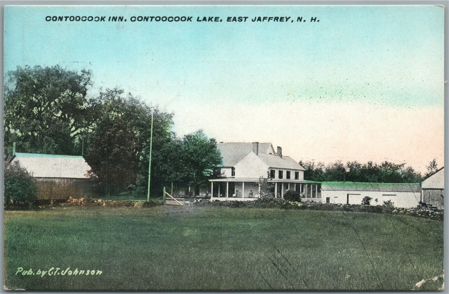 EAST JAFFREY NH CONTOOCOOK INN ANTIQUE POSTCARD