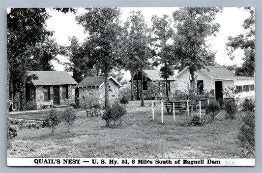 BAGNELL DAM MO QUAIL'S NEST VINTAGE REAL PHOTO POSTCARD RPPC