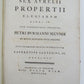 1780 Propertius POETRY Elegiarum UTRECHT ARMORIAL VELLUM BINDING antique