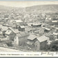 WEST HAWLEY PA VIEW FROM BELLEMONTE AVENUE 1906 ANTIQUE POSTCARD w/ CORK CANCEL