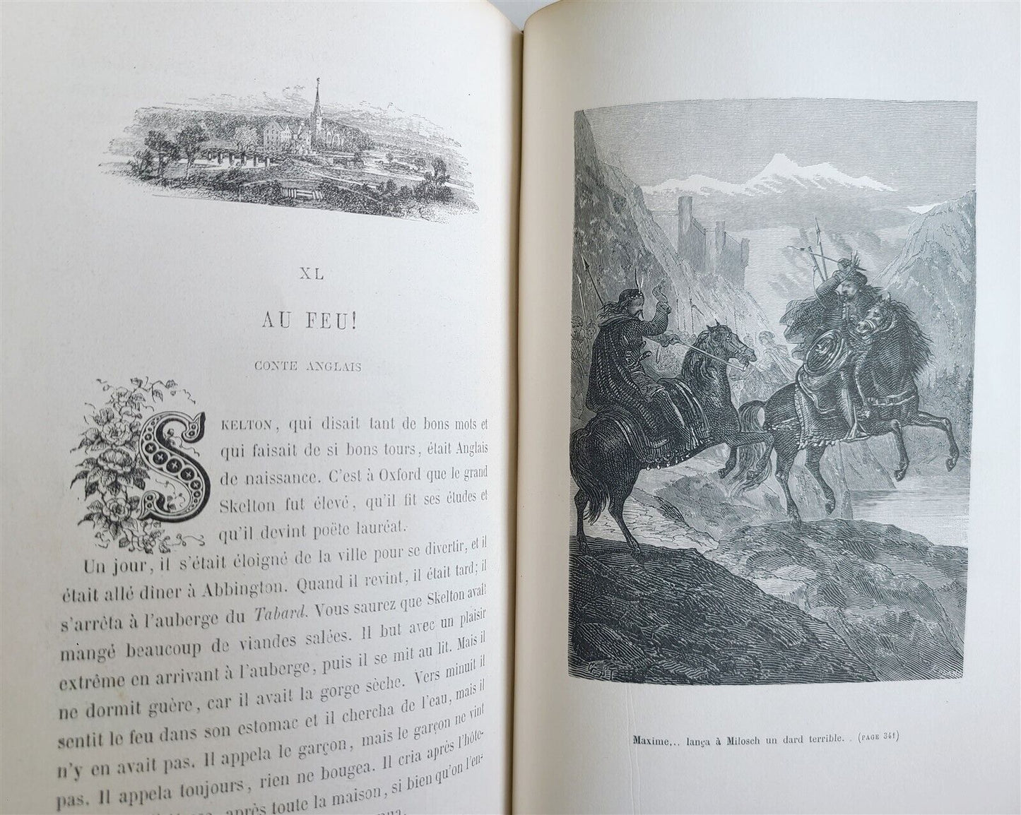 1880s CONTES de TOUS PAYS par EMILE CHASLES antique ILLUSTRATED
