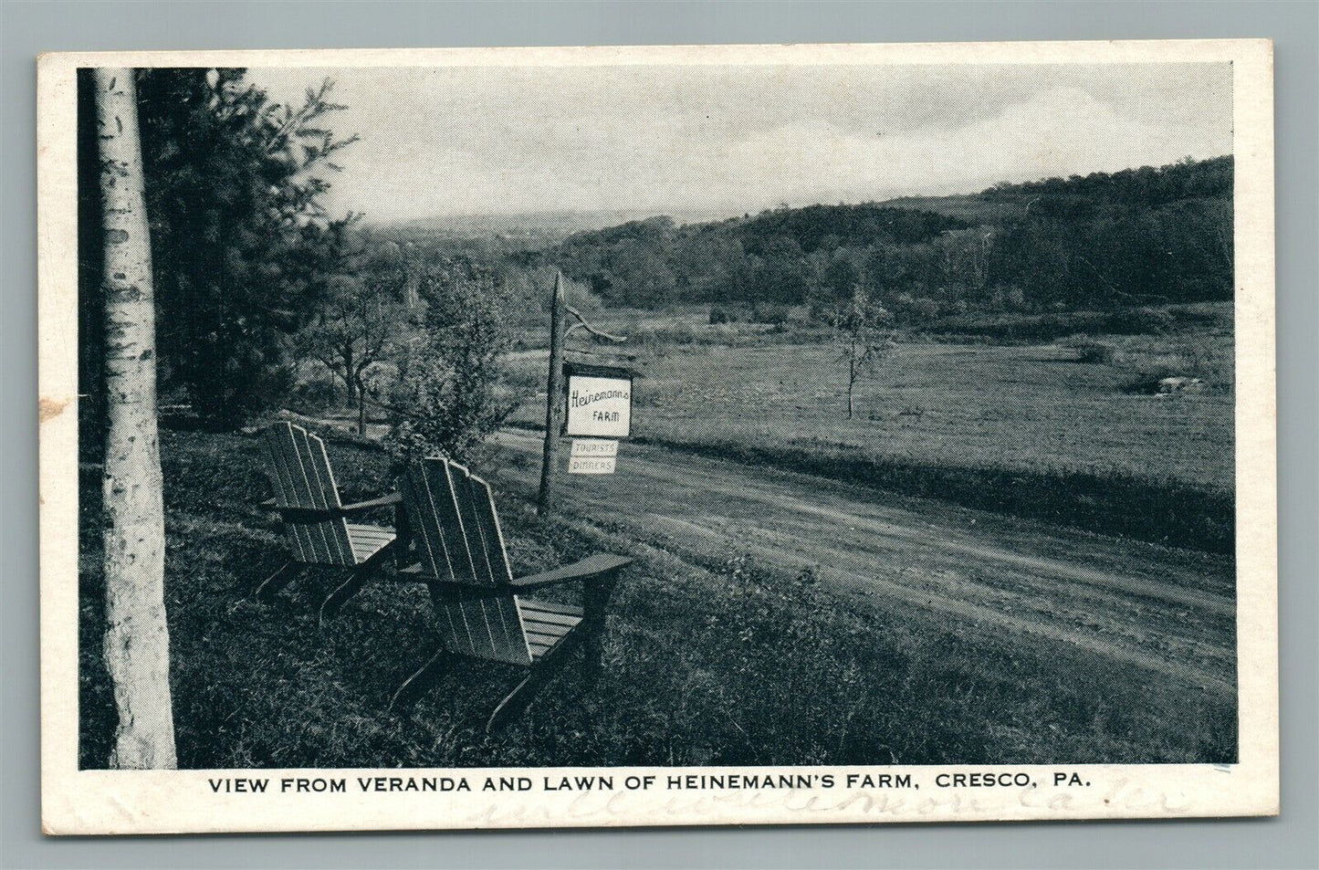 CRESCO PA HEINEMANN'S FARM ANTIQUE POSTCARD