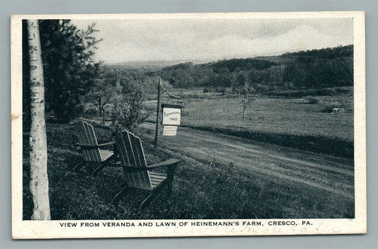 CRESCO PA HEINEMANN'S FARM ANTIQUE POSTCARD