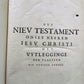 1614 BIBLE in DUTCH BIBLIA NEEERLANDICA NEW TESTAMENT antique FOILO