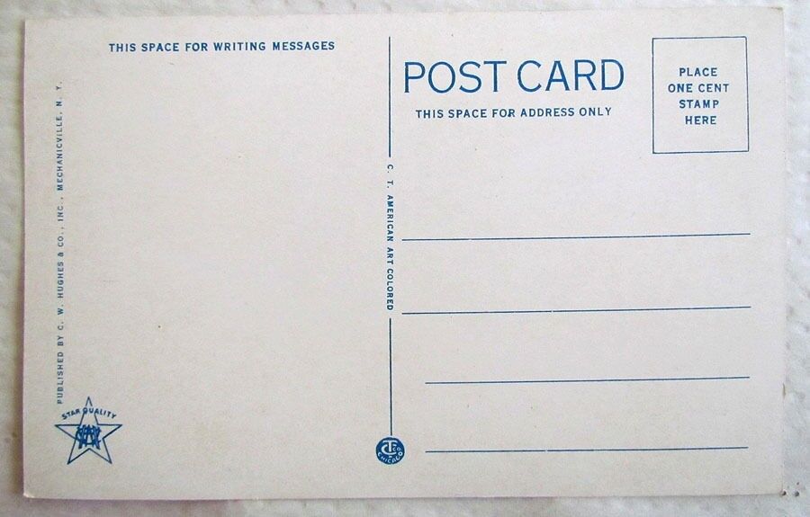 VINTAGE POSTCARD GEN. PHILIP SCHUTLER MANSION SCHUYLERVILLE N.Y.