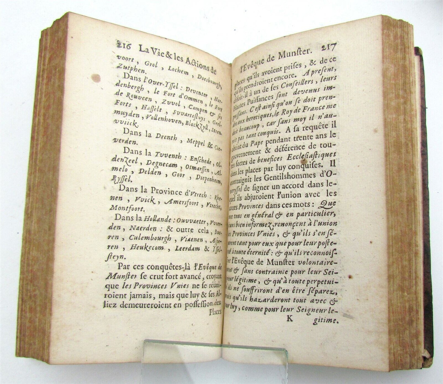 1679 La vie et les actions de M. Cristofle Bernard de Gale antique