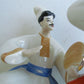 RUSSIAN 1960s PORCELAIN FIGURE DANCING COUPLE vintage