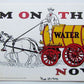 ANTIQUE 1904 UNDIVIDED POSTCARD I AM ON THE WATER NOW HORSE WAGON w/ BARREL