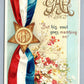 GAR ARTIST SIGNED CLAPSADDLE ANTIQUE POSTCARD patriotic