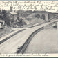 NEW YORK NY SPEEDWAY & WASHINGTON BRIDGE ANTIQUE POSTCARD