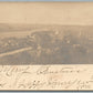 PANORAMIC VILLAGE SCENE ANTIQUE REAL PHOTO POSTCARD RPPC