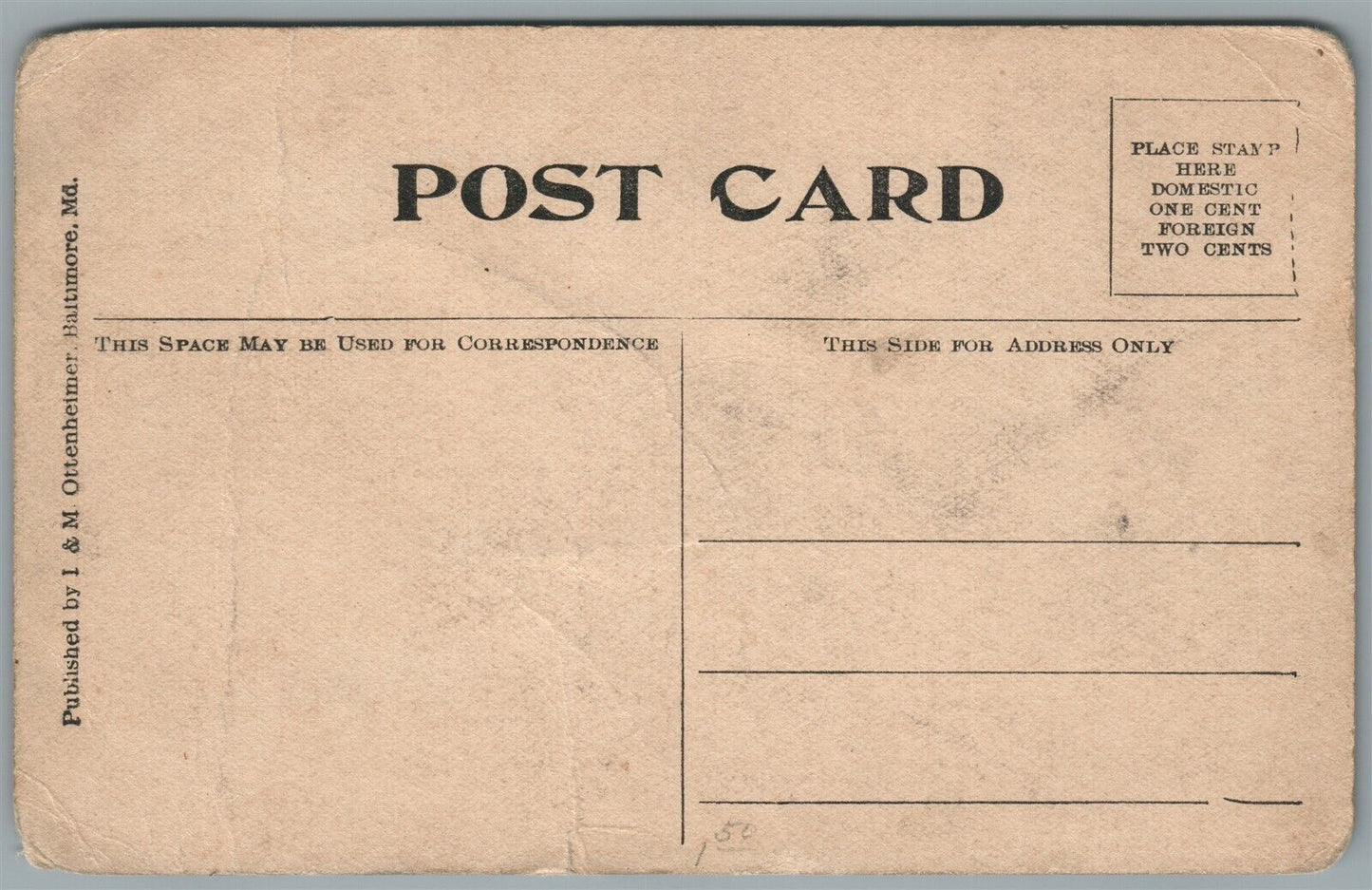 GERMAN U-BOAT DEUTSCHLAND & CAPTAIN KOENIG ANTIQUE POSTCARD