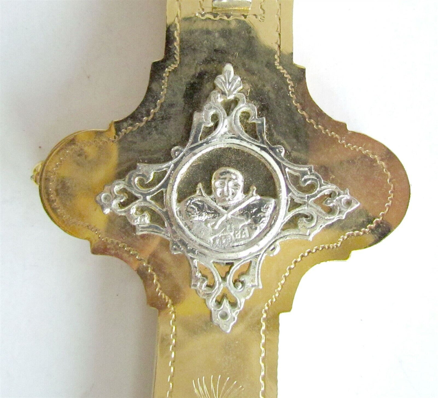 GREEK - RUSSIAN ORTHODOX CHURCH GILT BLESSING CROSS